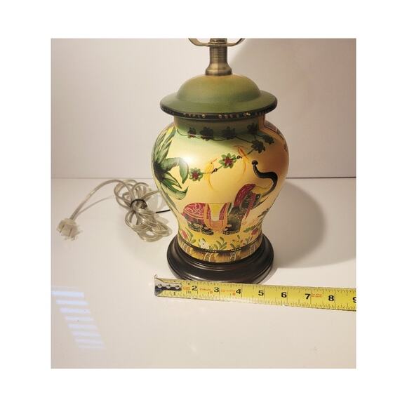 Safari Table Lamp & Shade Upscale Kid Room Elephant Jungle Theme Decor Small 18" - Picture 10 of 14